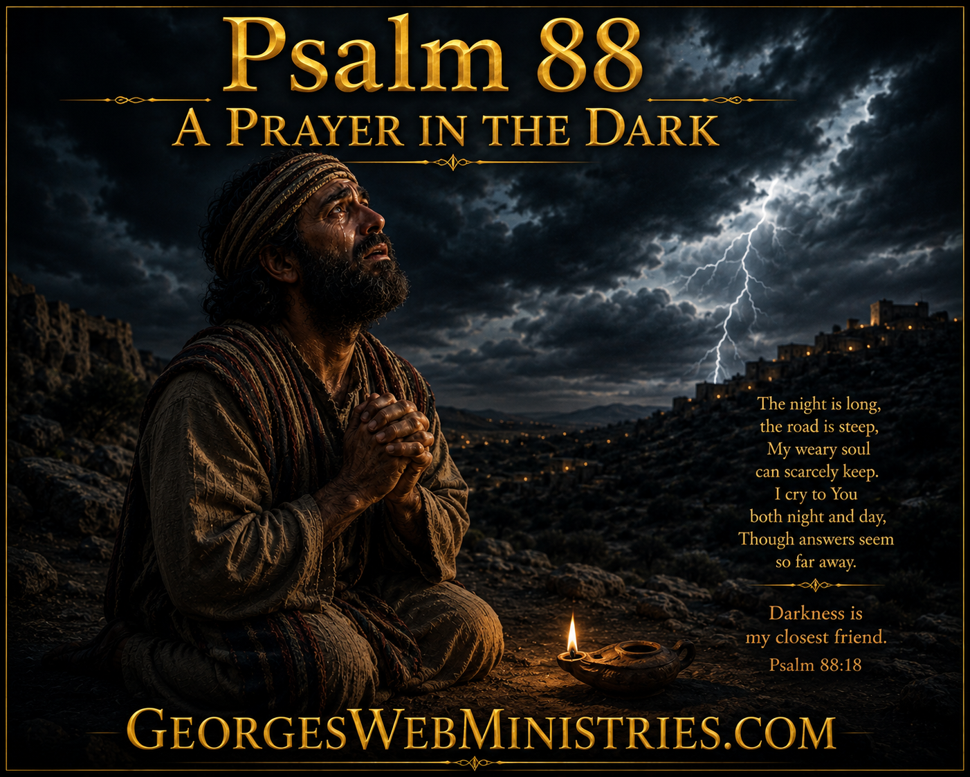 Psalm 88 A Pray in the Dark